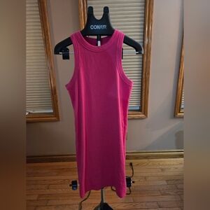 Old Navy Vibrant Pink Midi Dress